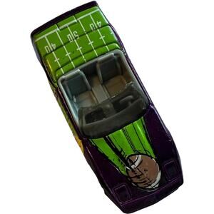 Hot Wheels Football Convertible Purple Green Sports Car